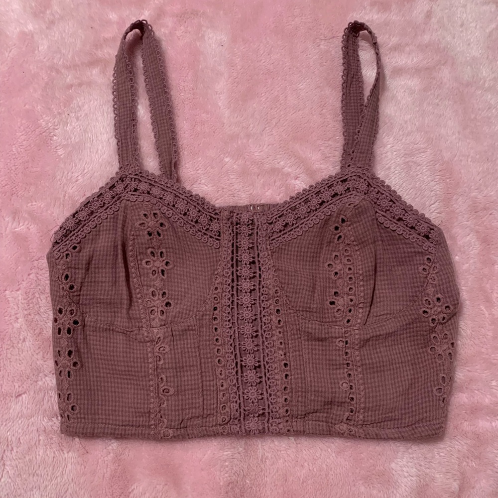 Aeropostale Mauve Lace Camisole